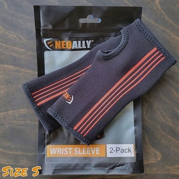 NWT NeoAlly® Wrist & Forearm Compression Sleeves Pair size S - Picture 1 of 14
